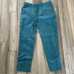 Wildfang Blue Green Essential Drawstring Pant